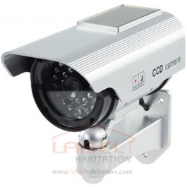 Caméra factice intérieur extérieur avec panneau solaire - KONIG SEC-DUMMYCAM35