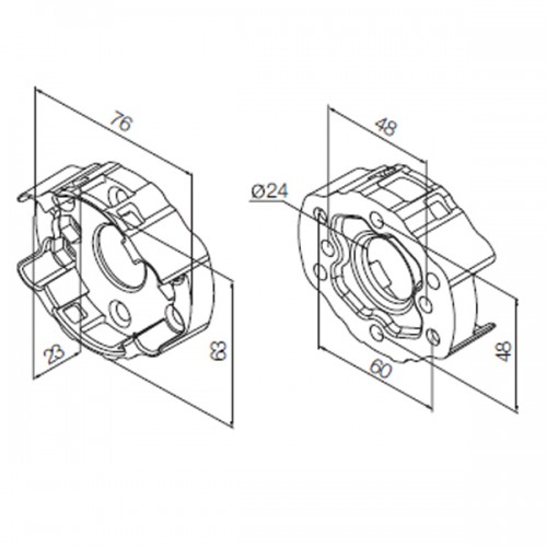 Support compact en aluminium - NICE - 535.10091