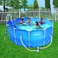 Kit Piscine Ronde Steel Frame Pools Bleue Ø 366 cm – BESTWAY – 56205
