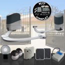 Motorisation portail 2 battants Nice PopKit 7124 accessoires + batterie