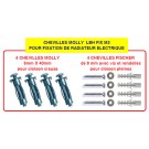 Kit fixation / chevilles à expansion pour radiateur électrique - Chevilles Molly _ lbh fix M3