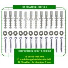 Kit fixation toutes motorisations / lbh fix 3