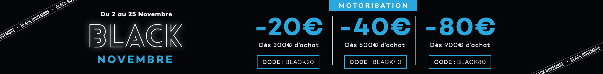 Accessoires motorisation