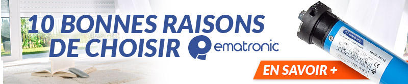 Axe motorisé pour volet roulant EMATRONIC Axe motorisé pour volet roulant EMATRONIC