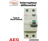 Interrupteur différentiel Type A 30mA/300mA - AEG