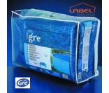 Bâche à bulles 180µ - Pour piscine rectangulaire 965x488cm - GRE - CYR940