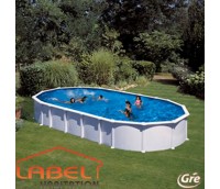 Piscine hors sol ovale en acier Haiti GRE - KITPROV9188