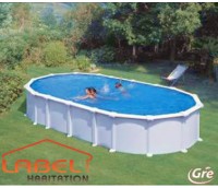 Piscine hors sol ovale en acier Haiti GRE - KITPROV7388