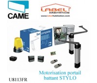 Motorisation portail 2 battants Kit CAME-STYLO U8113FR