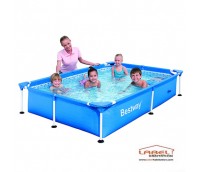 Piscine Tubulaire Forme Rectangulaire - BESTWAY - Dimensions  220 x 150 x 43