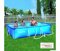Piscine Tubulaire Forme Rectangulaire - BESTWAY - Dimensions  300 x 201 x 66