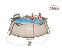 Piscine Tubulaire Hexagonale - BESTWAY - Dimensions 356 x 102