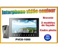 Interphone-visiophone couleur 2 fils mains-libre IDK - PVCO-1000