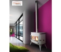 Poêle en fonte INVICTA - Tennessee - Coloris Rouge