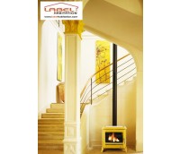 Poêle en fonte INVICTA - Modena - Finition Gris Emaillé