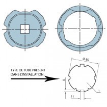 Adaptateur ZF80 - NICE - 506.28000
