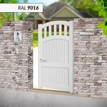 Portillon alu poussant universel convexe semi-ajouré EMALU CAMOTES