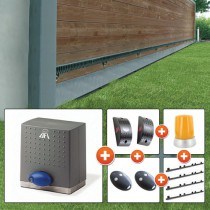 Motorisation portail coulissant - BFT - DEIMOS BT 24V + 4 mètres de crémaillères