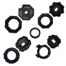 Kit universel d'adaptateurs - octogonal et ZF pour volet roulant EMATRONIC