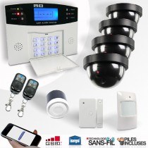 Pack Sécurité Basic EMATRONIC - Alarme EMATRONIC Al01 + 4 Caméras Dôme Factice
