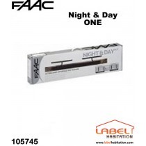 Motorisation volet 2 battants filaire couleur blanche FAAC Night ONE Day - 105745