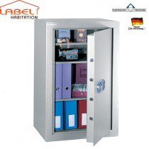 Coffre-fort anti-feu serrure combinaison électronique classe 2 VDS HARTMANN Vulcain 200 Double Protection 200 KG